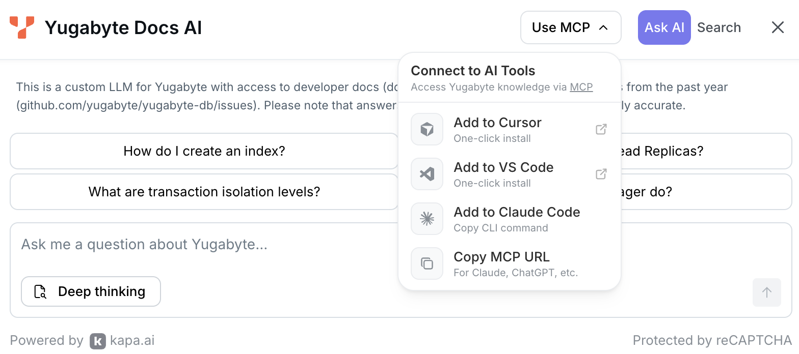 Use MCP